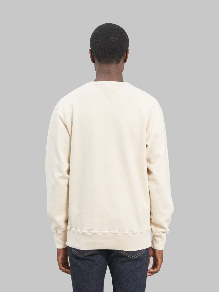 Samurai Jeans Japanese Cotton Sweatshirt Natural  back look