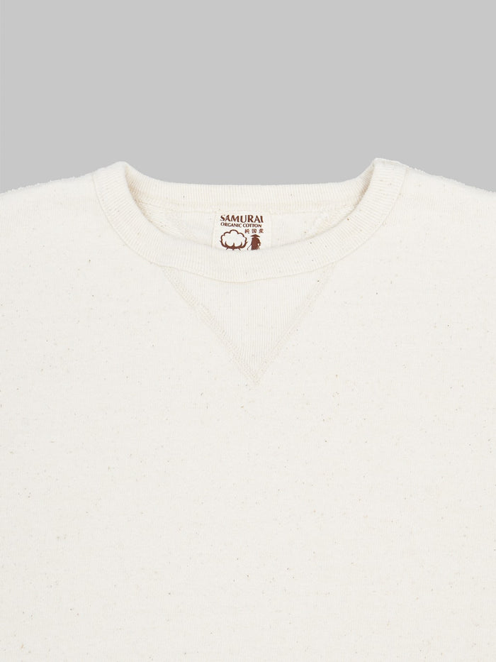 Samurai Jeans Japanese Cotton Sweatshirt Natural collar