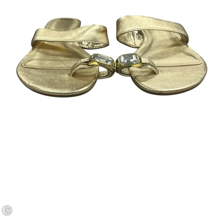 Sandals Designer By Lilly Pulitzer In Gold, Size: 6