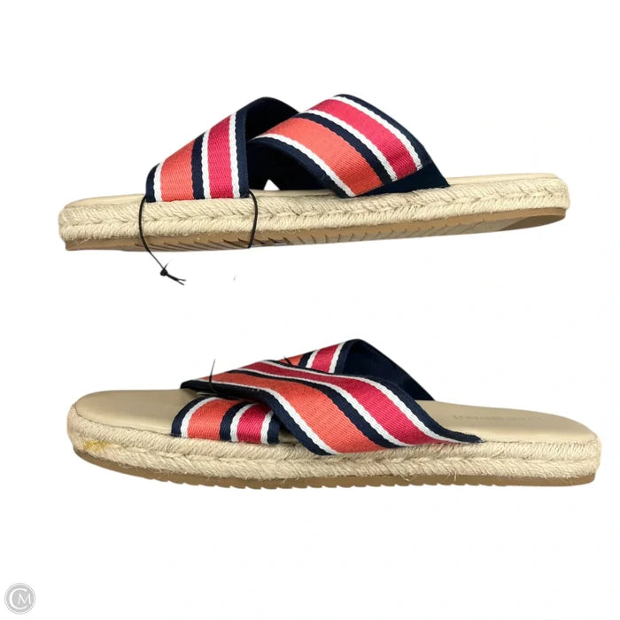 Sandals Flats By Lane Bryant In Blue & Orange, Size: 11