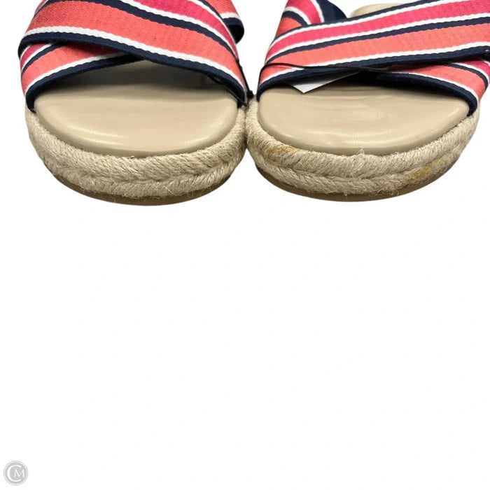Sandals Flats By Lane Bryant In Blue & Orange, Size: 11