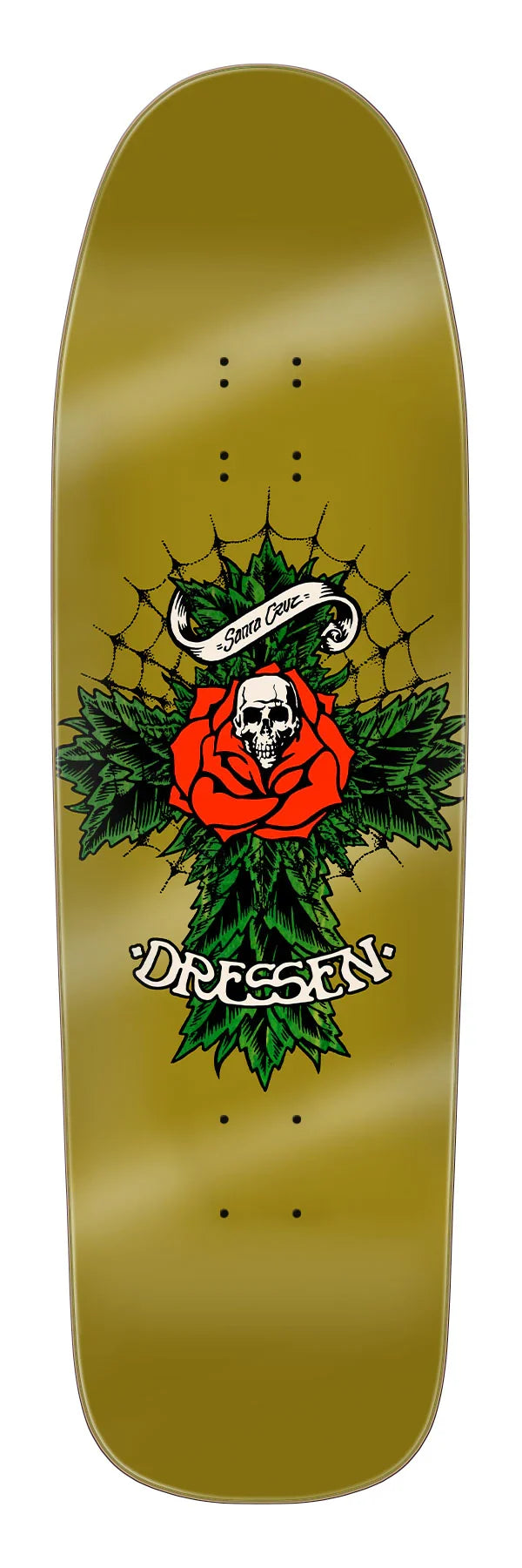 Santa Cruz - Dressen Rose Cross Two Deck (9.3")