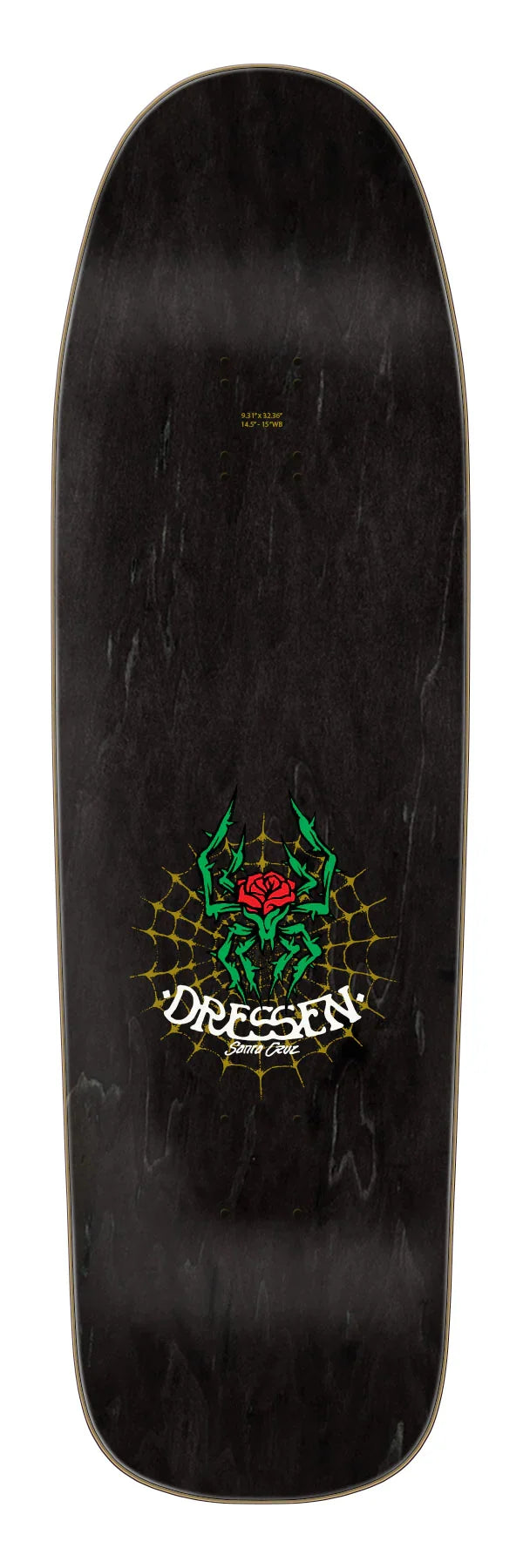 Santa Cruz - Dressen Rose Cross Two Deck (9.3")