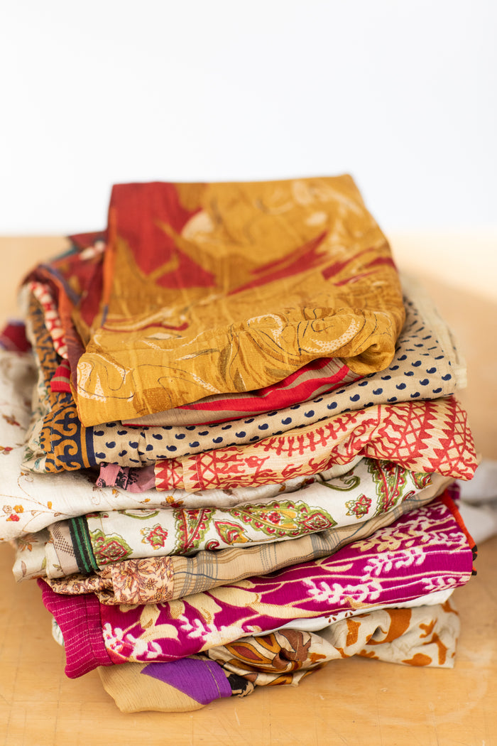 Bulk sari silk curtain seconds