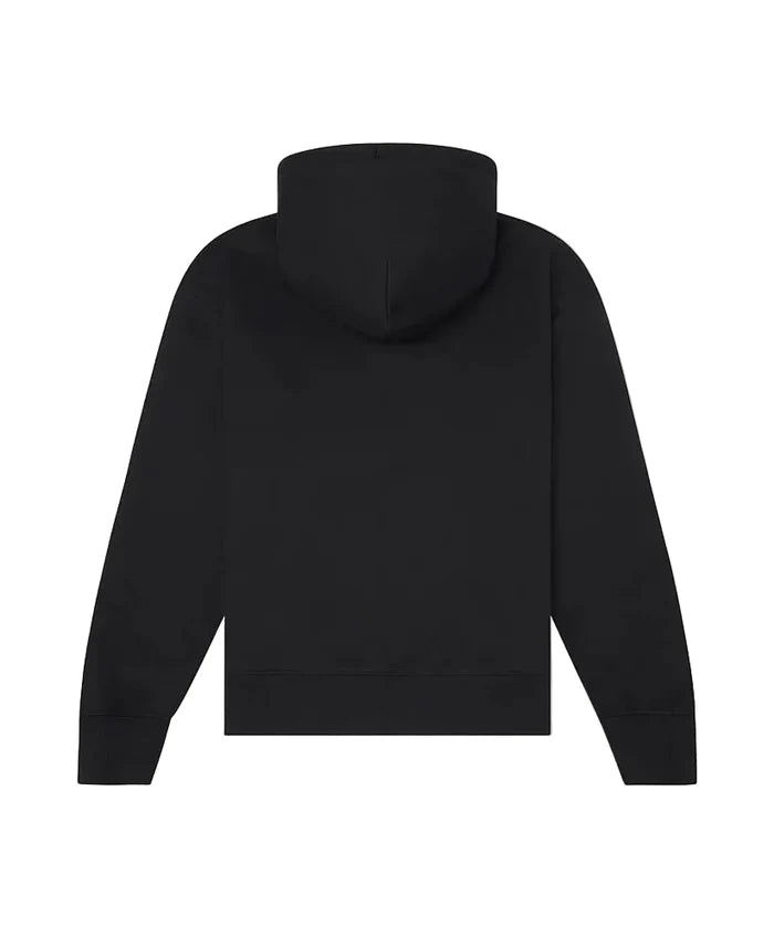 Script Weld Black Zip Up Hoodie
