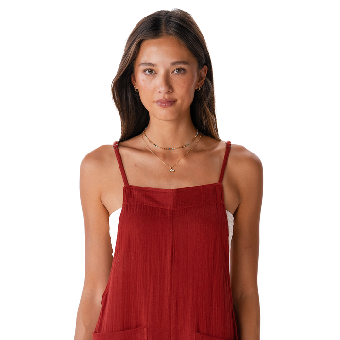 Seaside Spice Boardwalk Romper, bodice detail