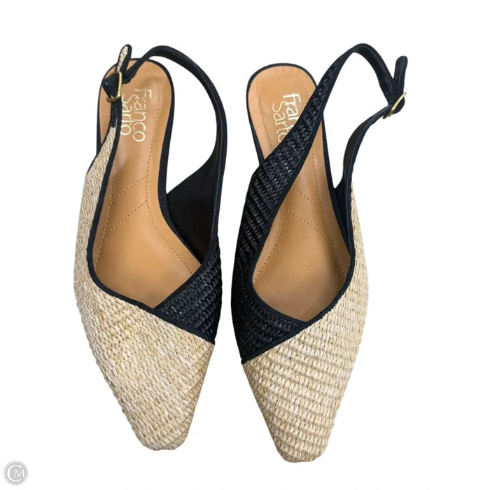 Shoes Flats By Franco Sarto In Black & Brown, Size: 7.5
