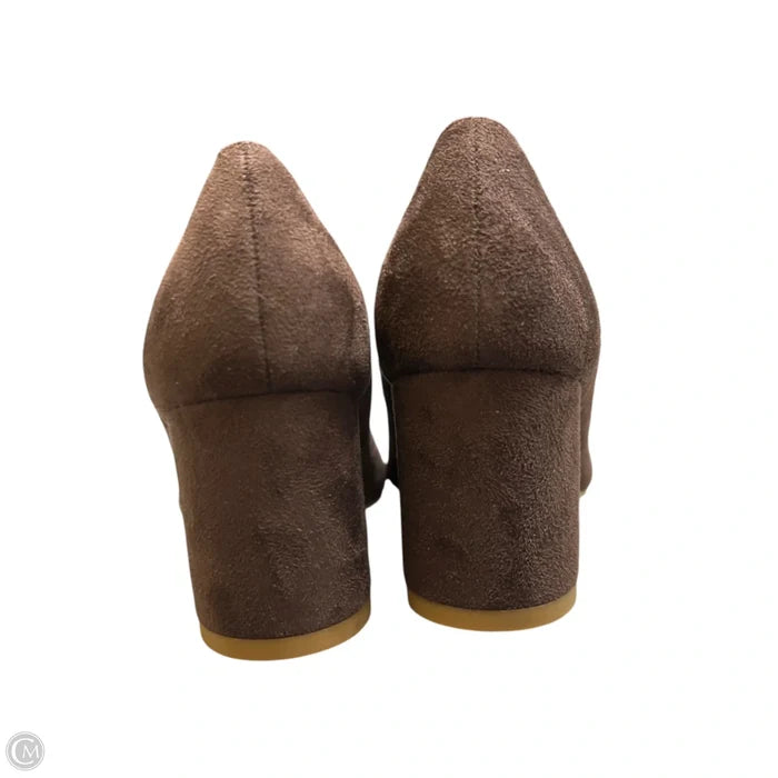 Shoes Heels Block By Time And Tru In Brown, Size: 8