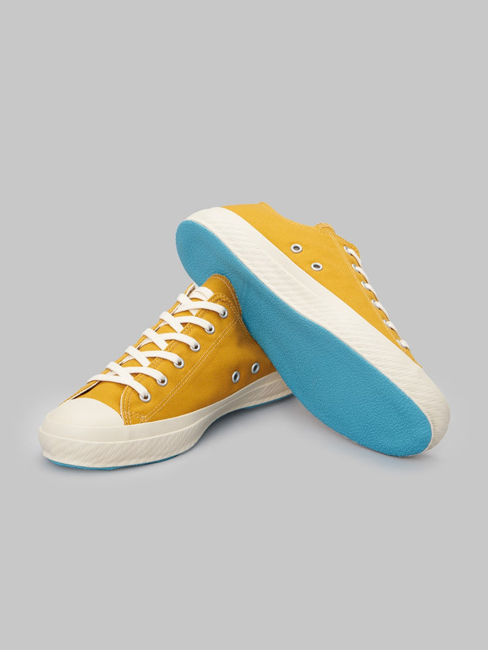 Shoes like pottery low mustard sneakers vulcanized sole