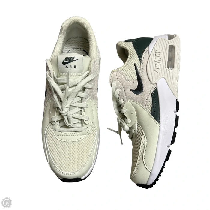 Shoes Sneakers By Nike In Cream & Green, Size: 6.5