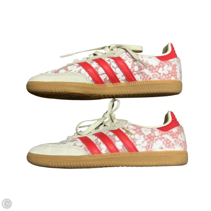 Shoes Sneakers By Adidas In Cream & Red, Size: 6