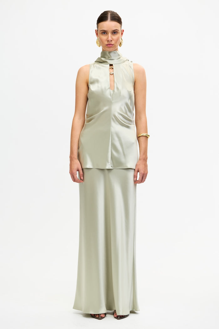 ACLER ONLINE AU SHORTGREEN MAXI SKIRT