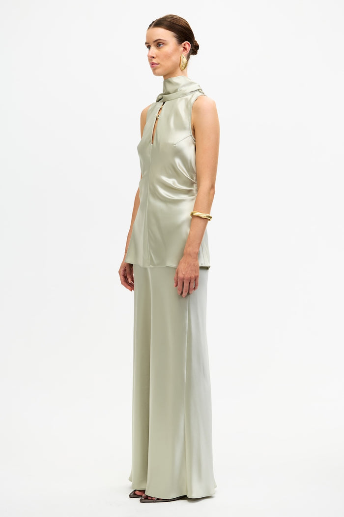 ACLER ONLINE AU SHORTGREEN MAXI SKIRT