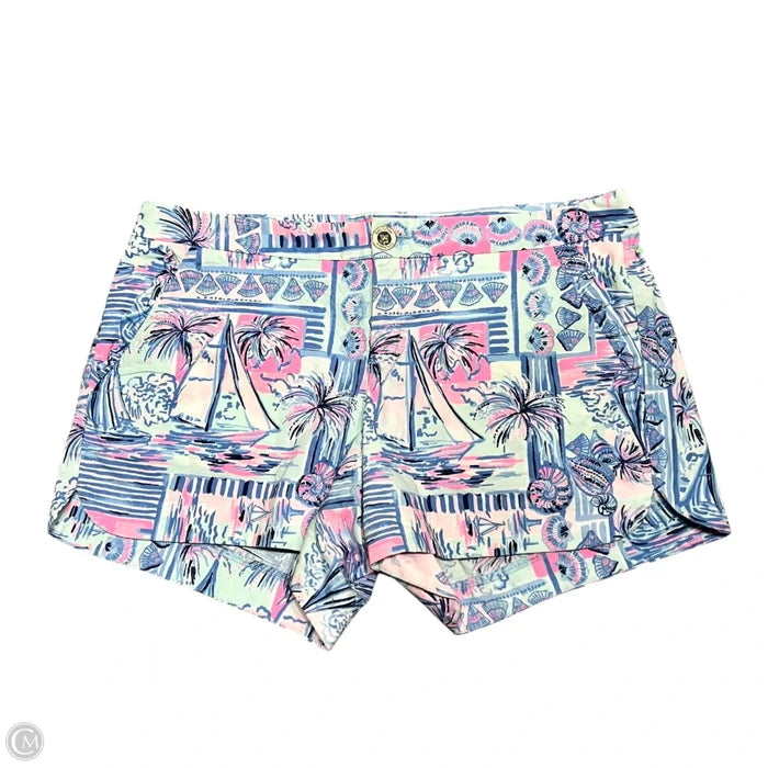 Shorts Designer By Lilly Pulitzer In Blue & Pink, Size: 4