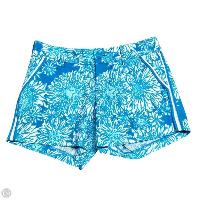 Shorts Designer By Lilly Pulitzer In Blue & White, Size: 2