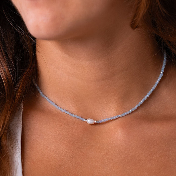 "Skys The Limit" Goddess Necklace, on neck