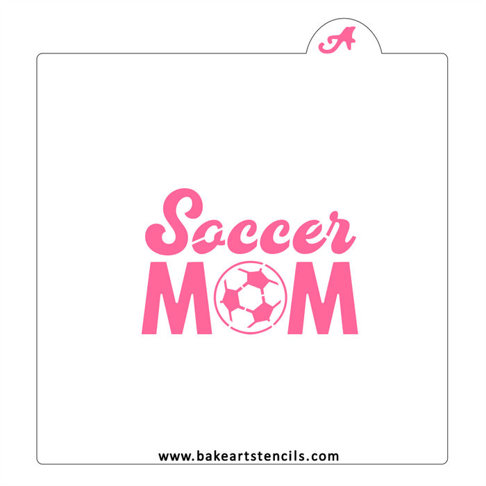Baseball Mom Cookie Stencil (Copy) bakeartstencil