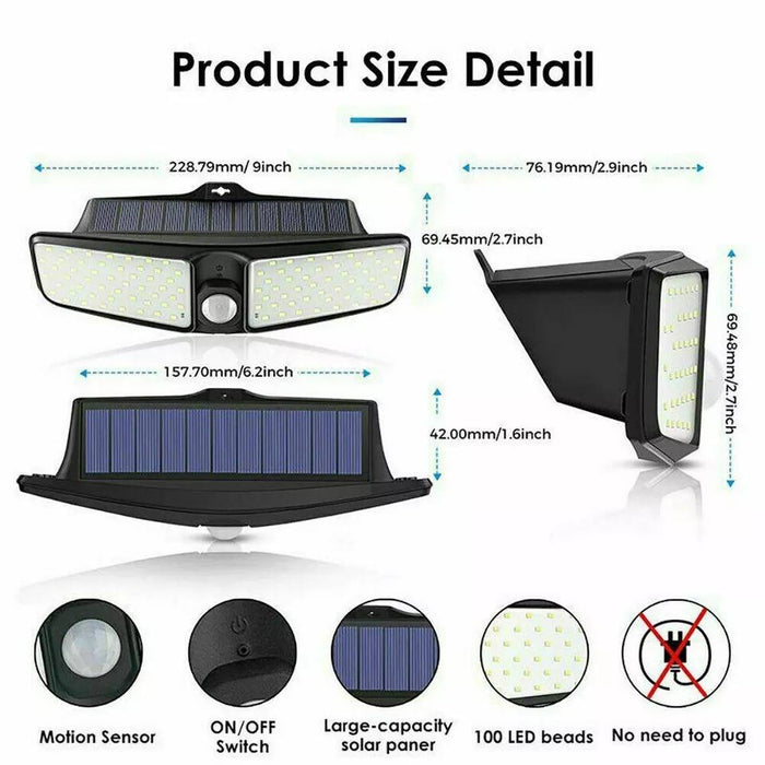 Solar Powered Outdoor Lights With Motion Sensor