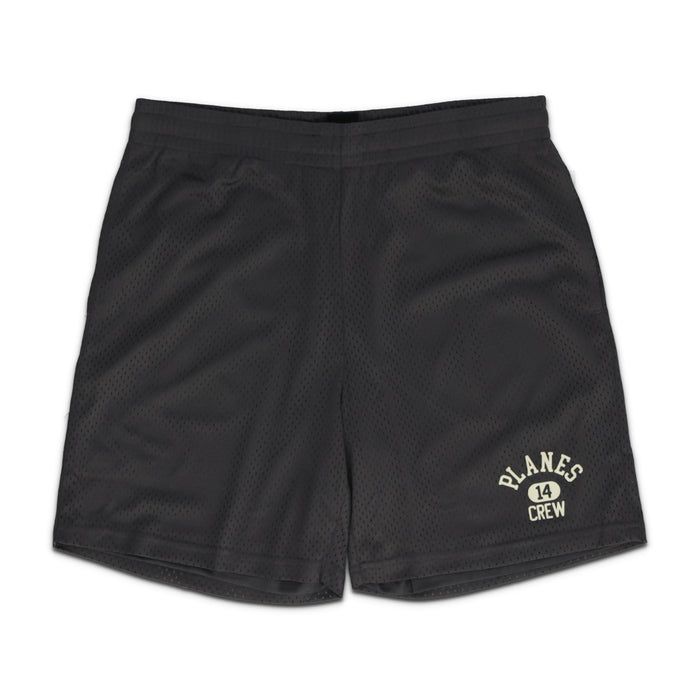 Solid Mesh BasketBall Short Black