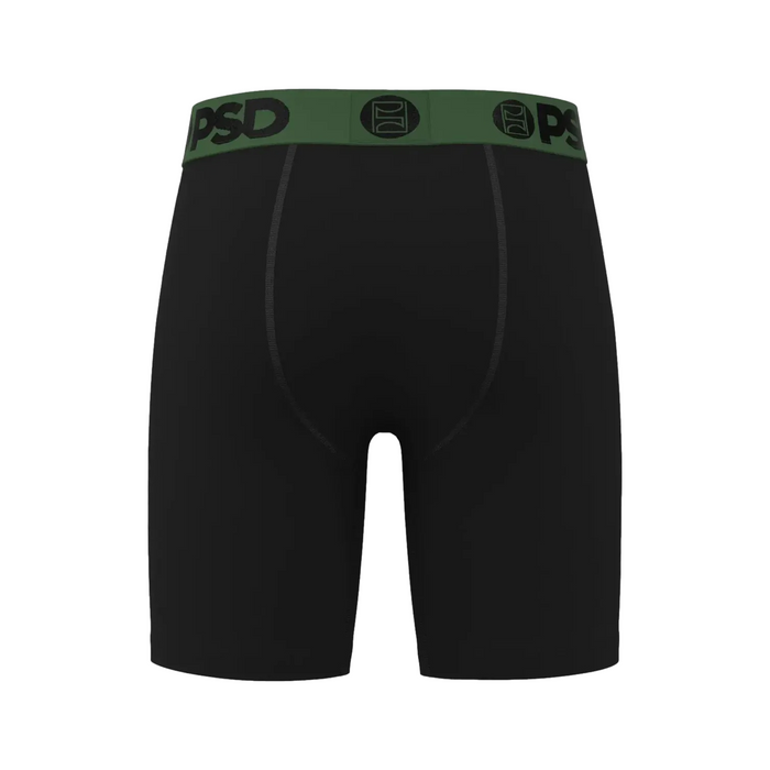 Solids Black Green Brief