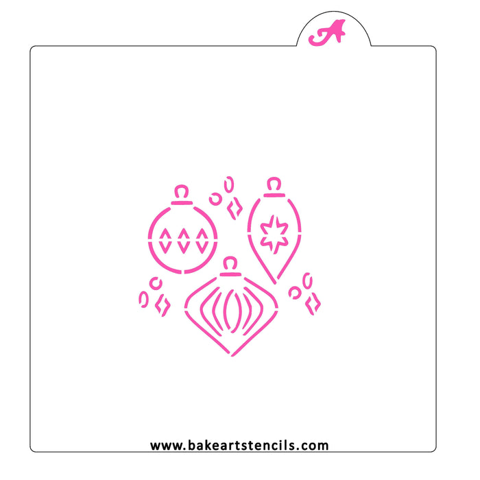 Sparkling Ornaments PYO Stencil bakeartstencil