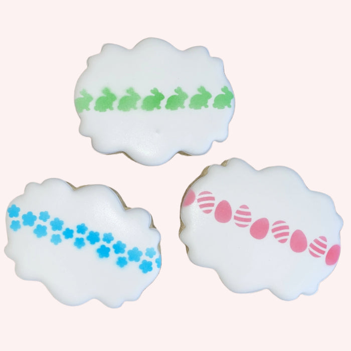 Spring Into Easter Garland Stencil bakeartstencil