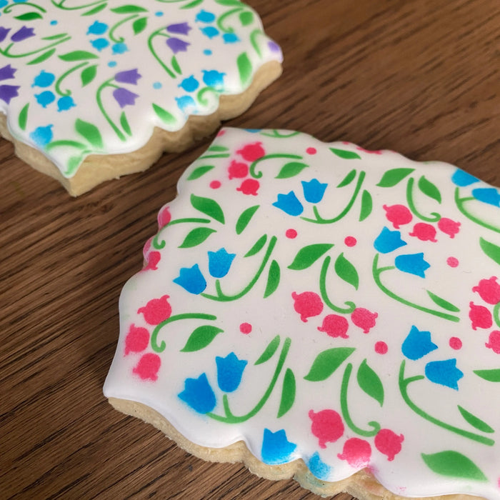 Spring Meadow Cookie Stencil Set bakeartstencil