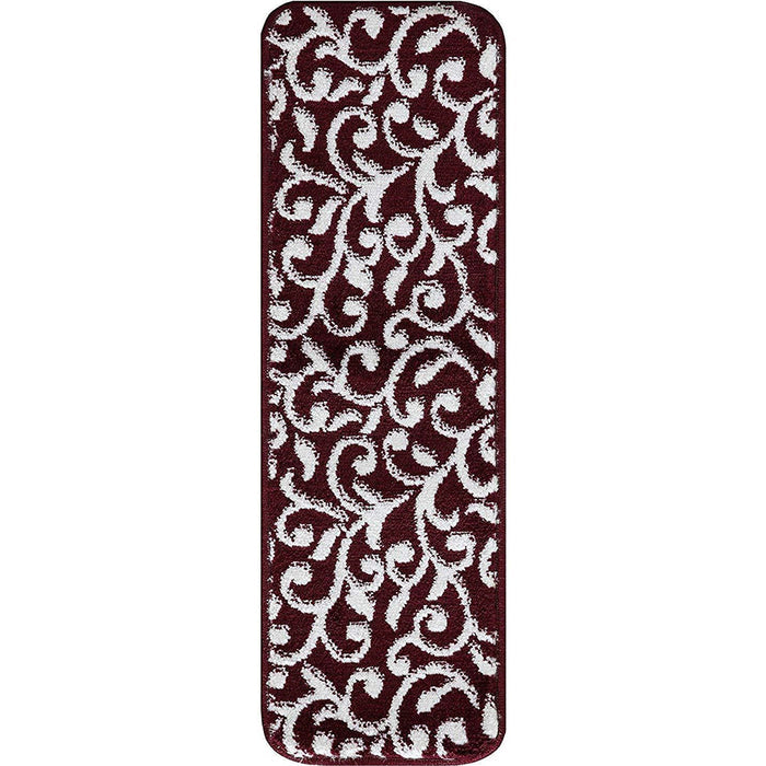 Stair Treads Rug 9"x28" Leaves Collection | In Various Colors - Clearance
