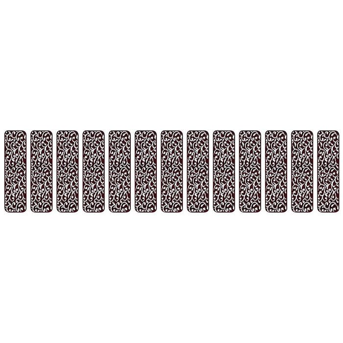 Stair Treads Rug 9"x28" Leaves Collection | In Various Colors - Clearance
