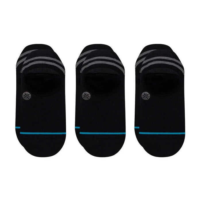 Stance - Icon No Show 3 Pack (Black/Grey)