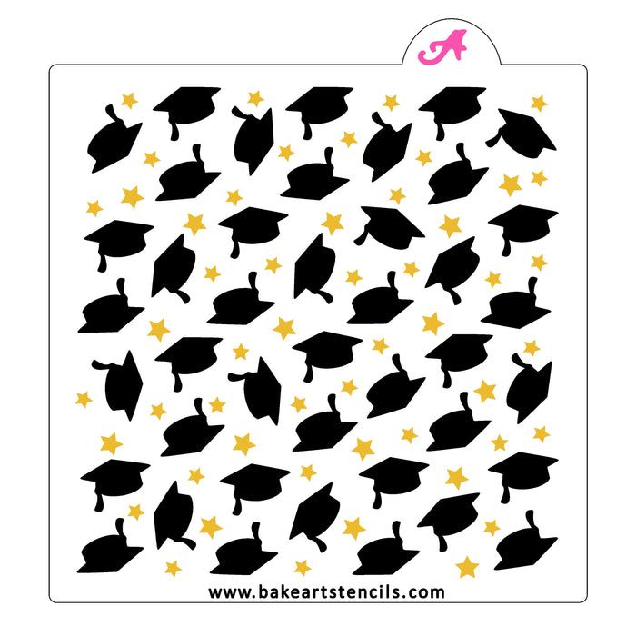 Star Grad Pattern Cookie Stencil Set bakeartstencil