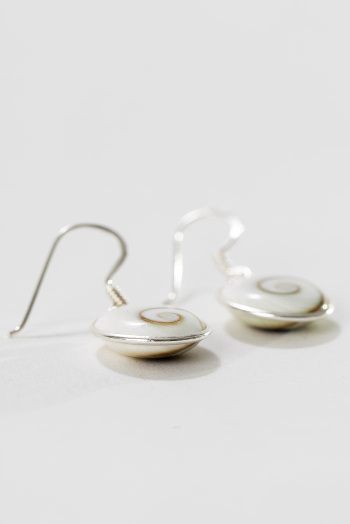 Large Sterling Shiva Eye Earrings