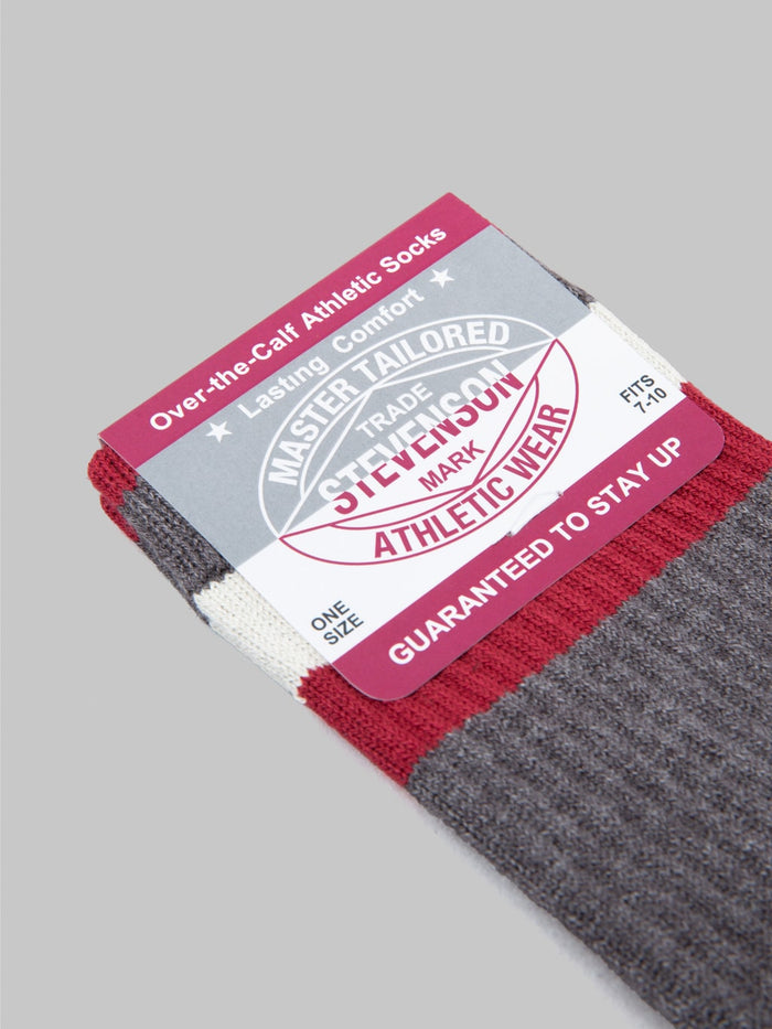 stevenson overall athletic socks grey tag