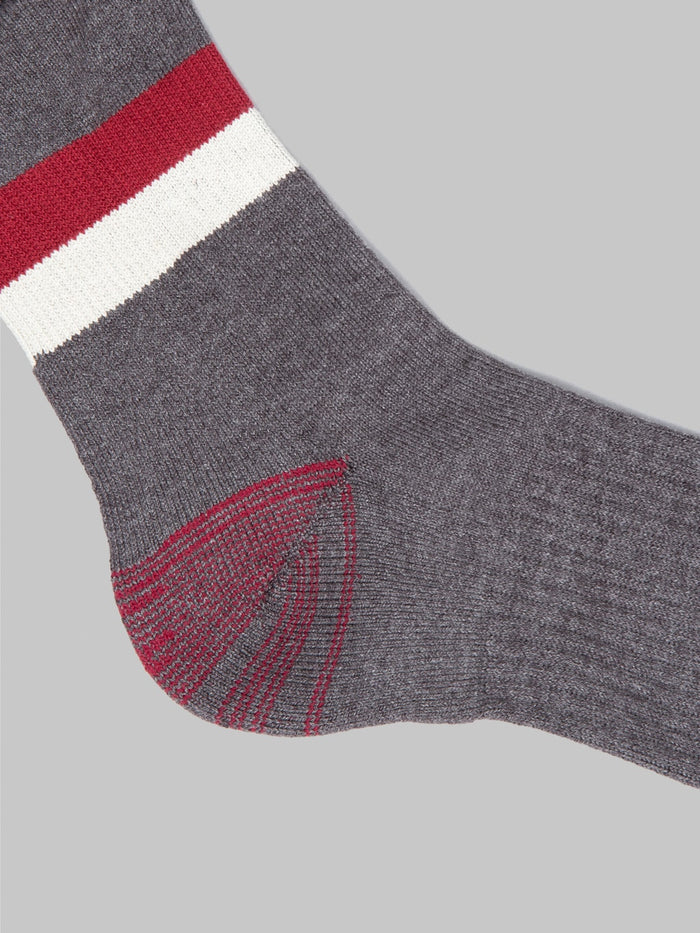 stevenson overall athletic socks grey heel