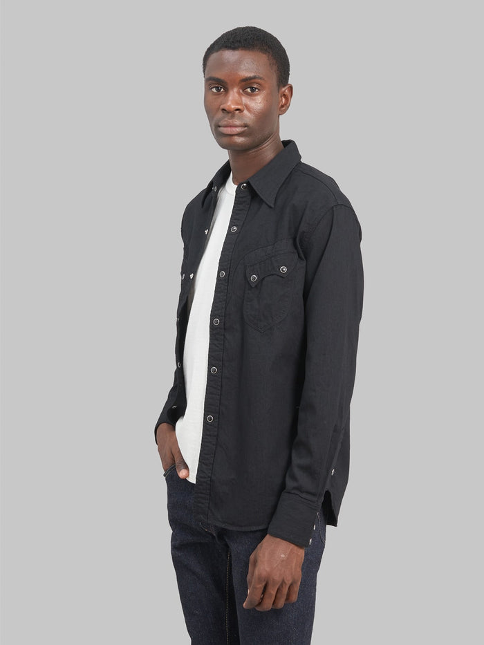 Stevenson Overall Cody Shirt black denim look