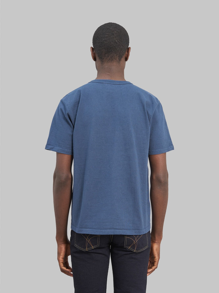 Studio DArtisan 9913 Loopwheel TShirt navy model back fit