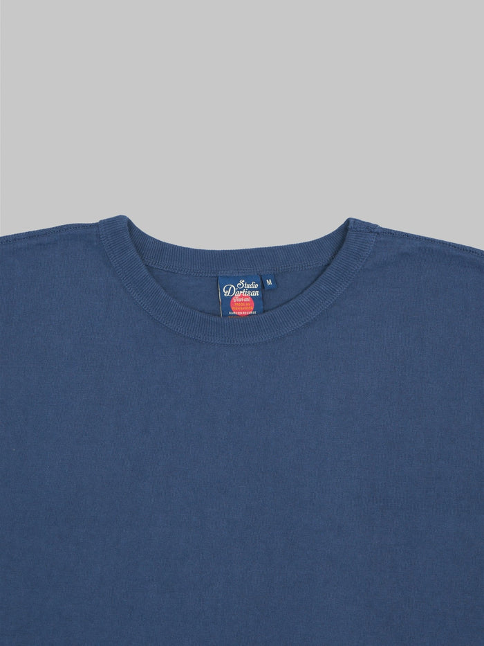 Studio DArtisan 9913 Loopwheel TShirt navy collar