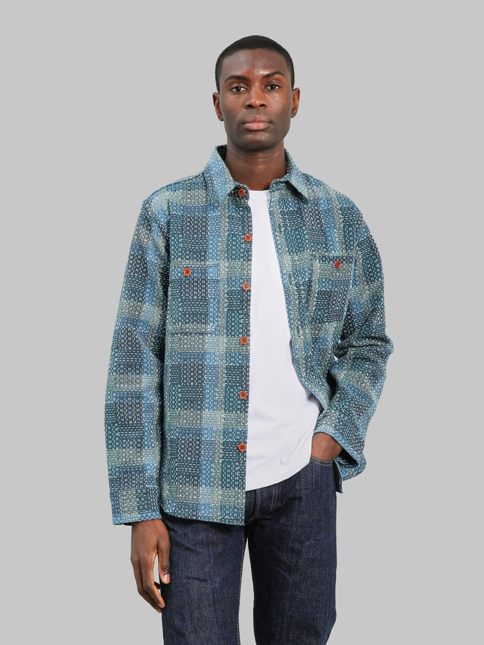 Studio D'Artisan Noragi Sashiko Shirt styled