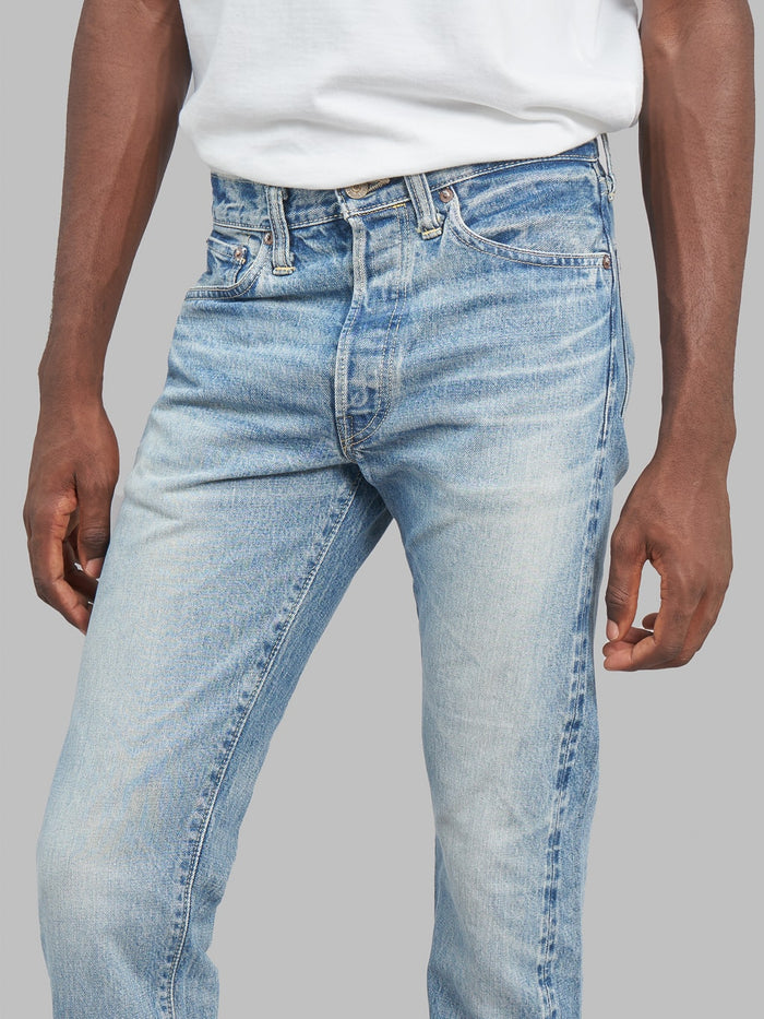 Sugar Cane 2021SW Model Stonewashed Slim Tapered selvedge Jeans high rise