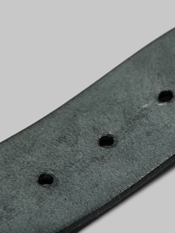 Sugar Cane leather garrison belt black holes