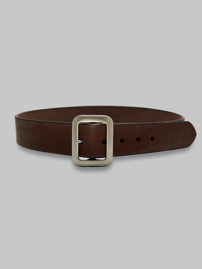 Sugar Cane leather garrison belt brown cowhide