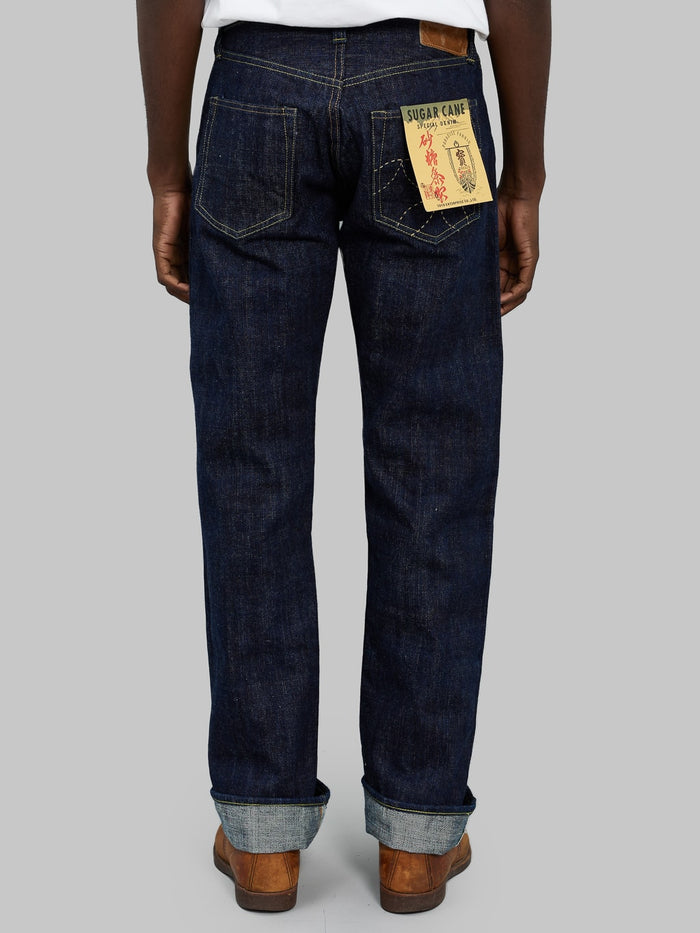 Sugar Cane Hawaii 14 oz Regular Straight Jeans back fit