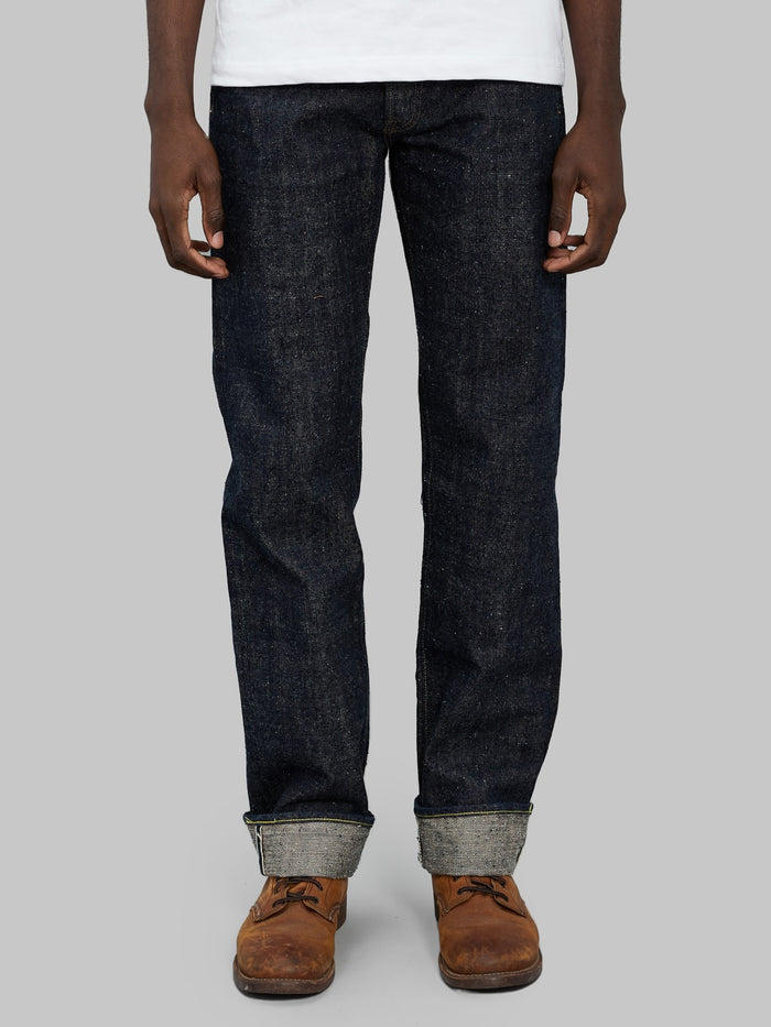 Sugar Cane Okinawa 14oz Regular Straight Jeans front fit