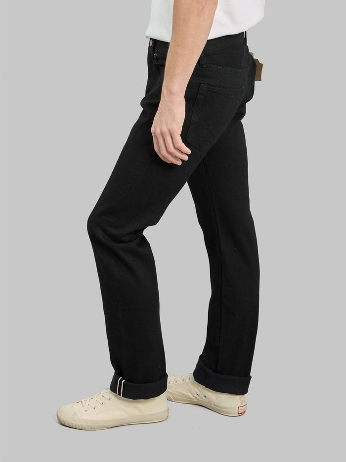 Sugar Cane "Type III" 13oz Black Denim Slim Jeans - Redcast Heritage Co.