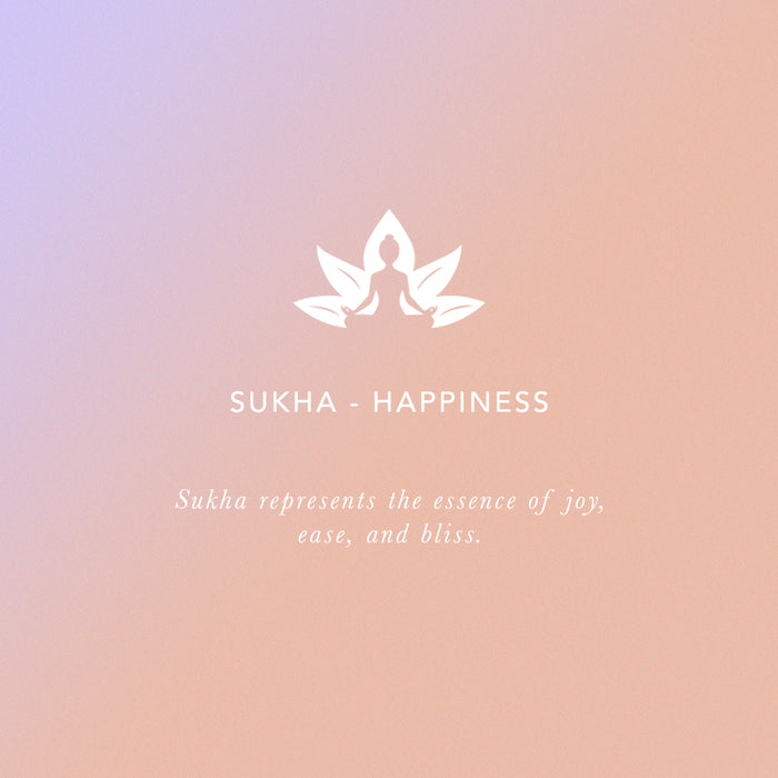 Sukha Namaste Bracelet, meaning card