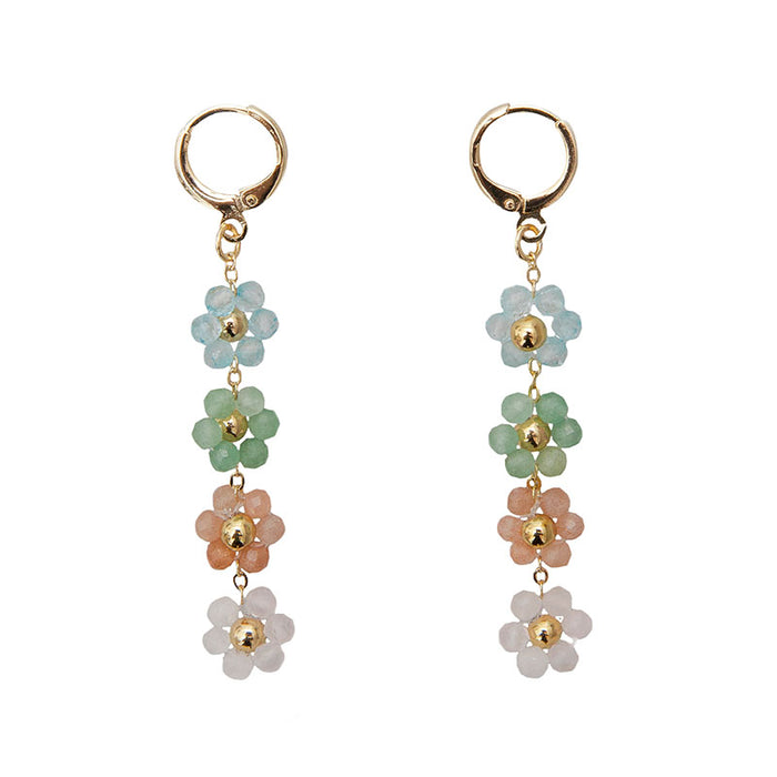 Superbloom Earrings, flat lay