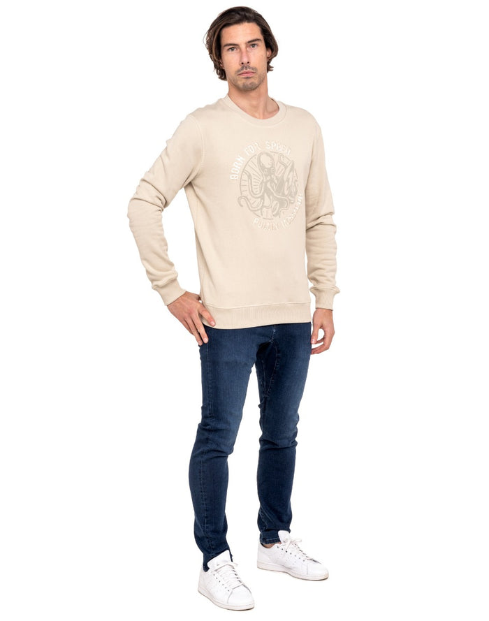 sweat homme crew borndove PULLIN en coton