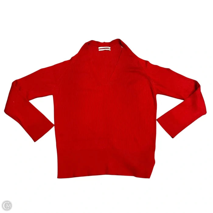 Sweater By Anthropologie In Red, Size: L