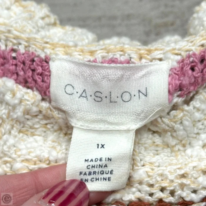 Sweater By Caslon In Striped Pattern, Size: 1x