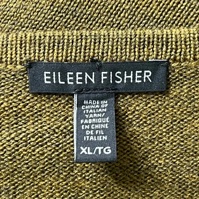 Sweater By Eileen Fisher In Green, Size: Xl